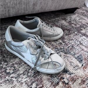 Silver star boutique sneakers